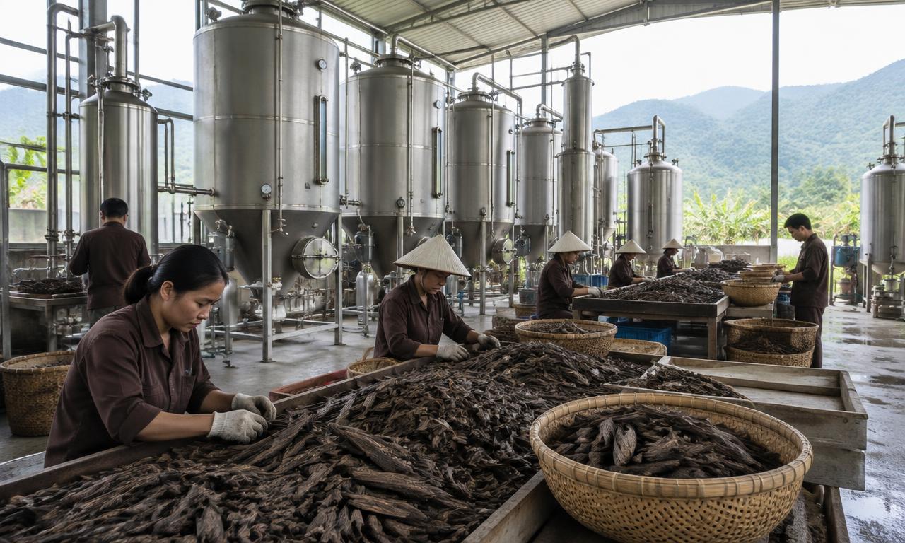 Agarwood (Oud) Oil & Chips production in Vietnam