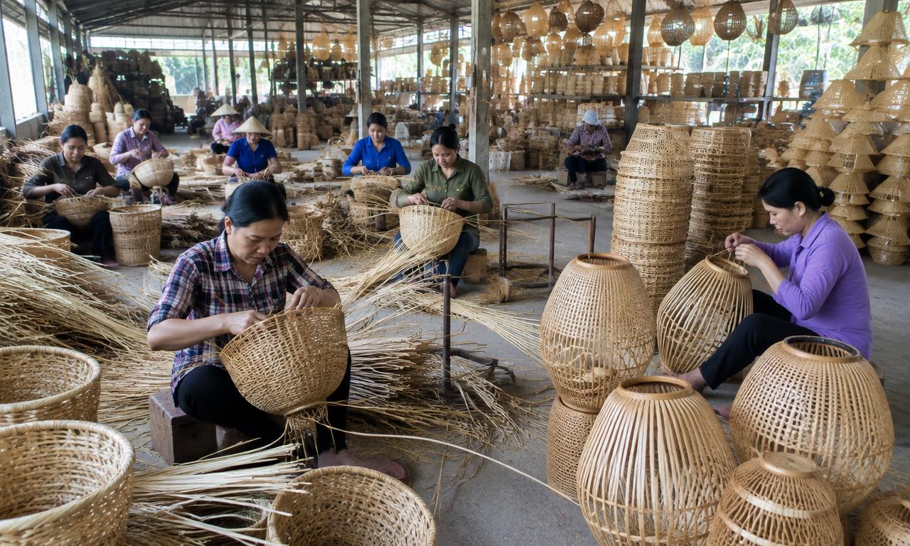Bamboo & Rattan Handicrafts production in Vietnam