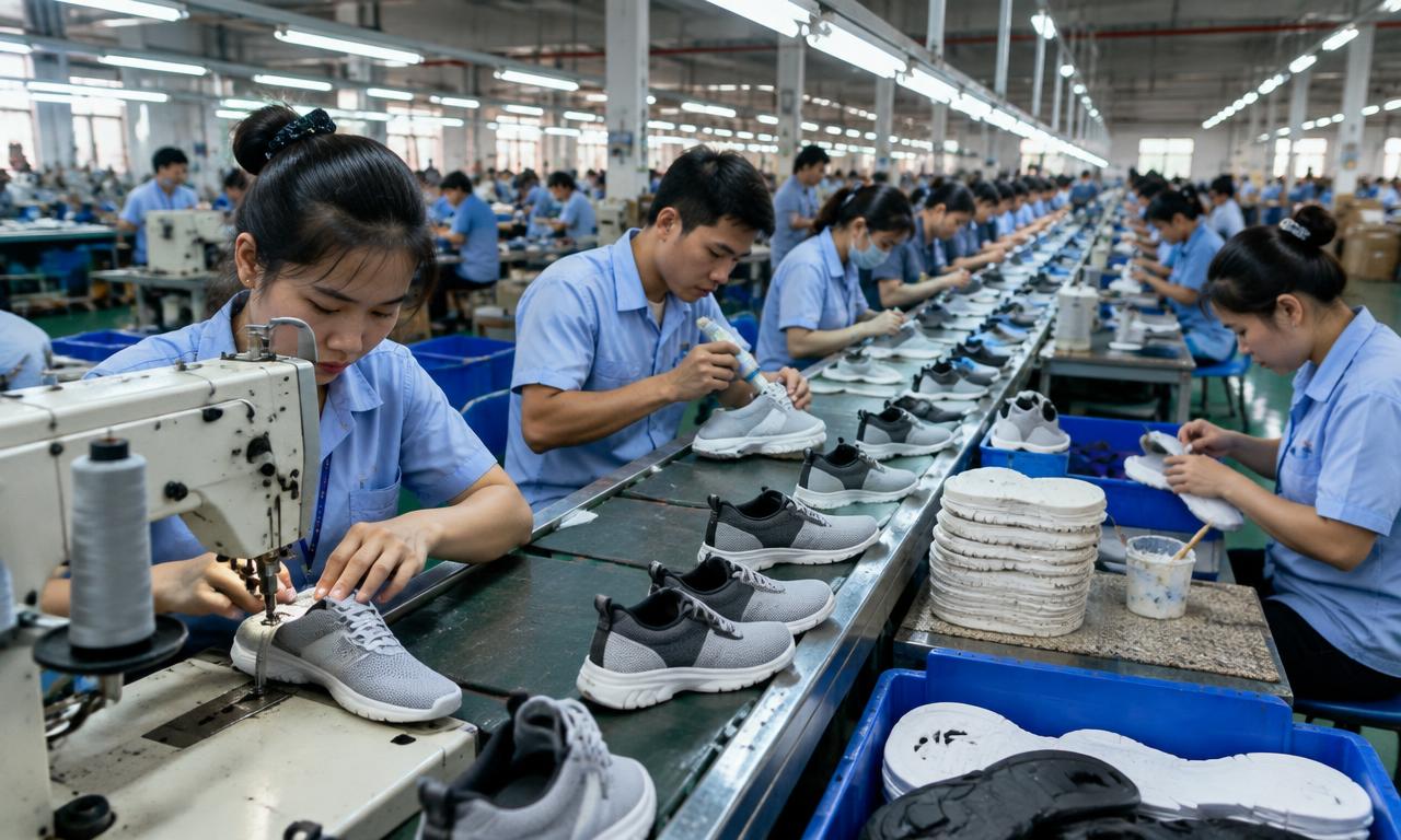 Footwear production in Vietnam