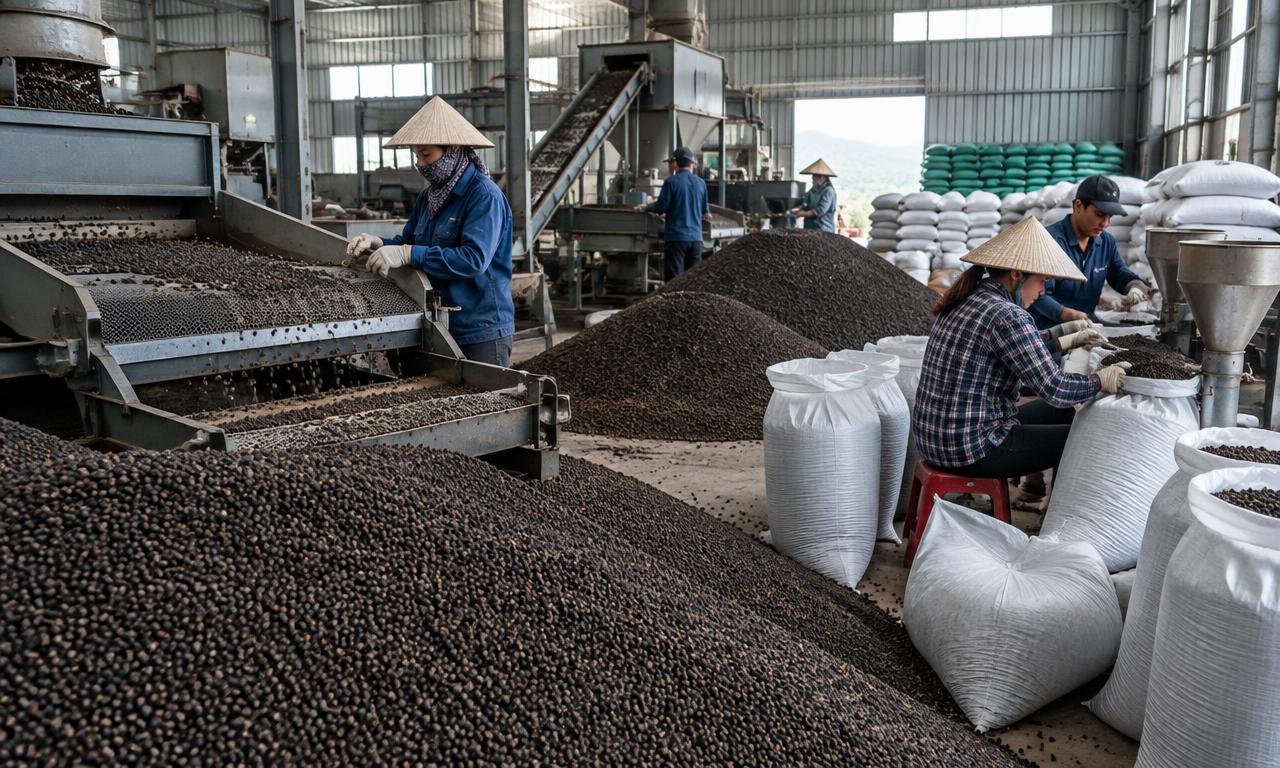 Black & White Pepper production in Vietnam