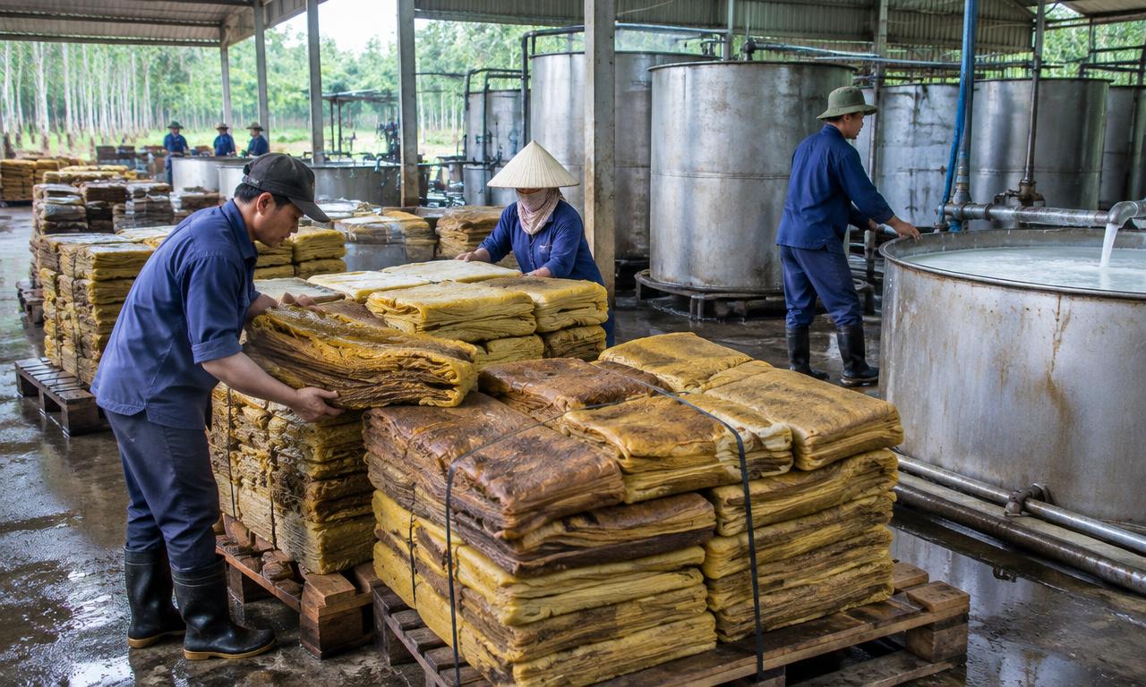 Natural Rubber production in Vietnam