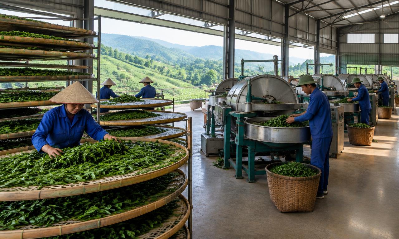 Tea production in Vietnam